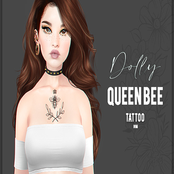 Second Life Marketplace - Dolly - Queen Bee Tattoo - BOM